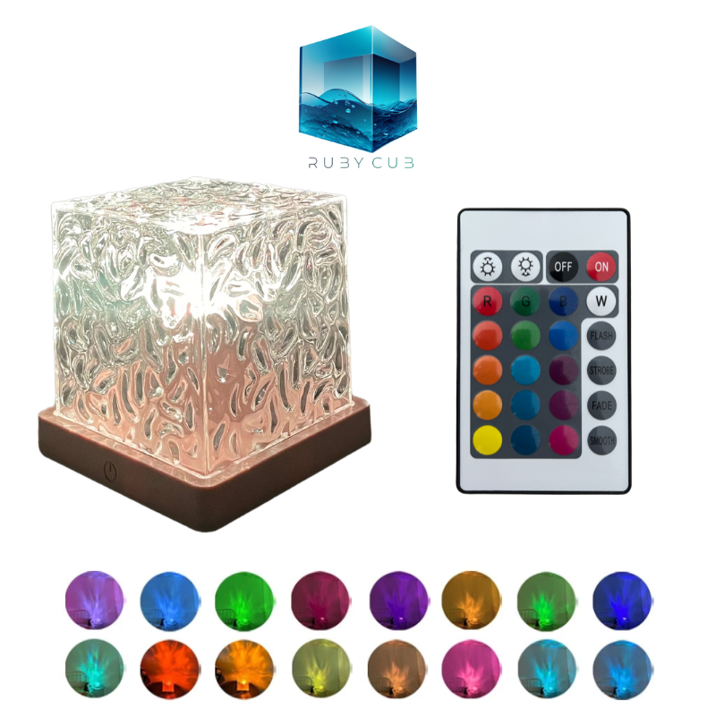 Cube de lumière - Effet aurore boréale